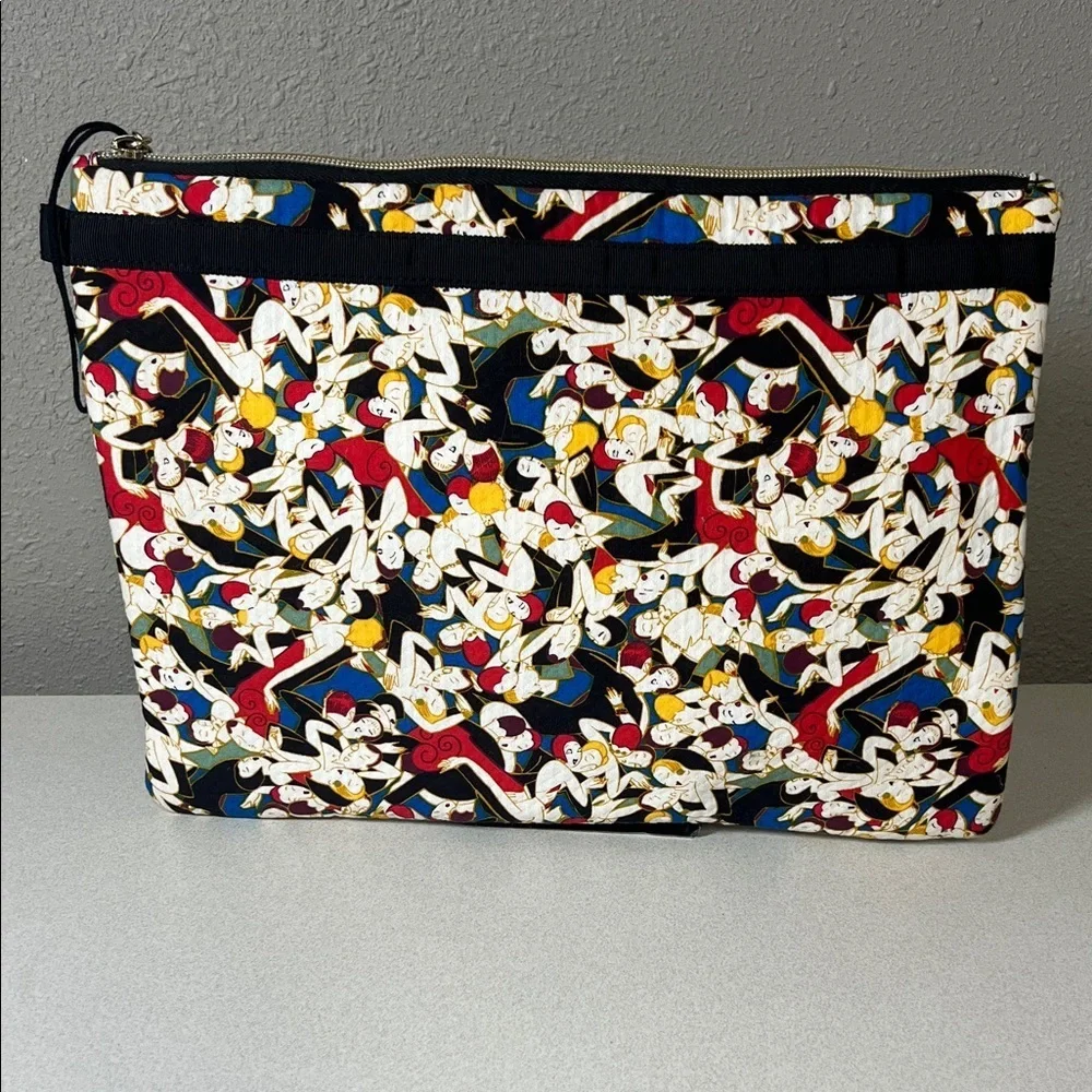 Carolina Herrera Multicolor Graphic Cosmetic Bag - Picture 1 of 5